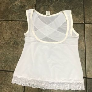 Illusion Underbust Shaper Tank Sz Lg Back Support